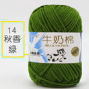 2Pcs Milk Cotton Knitting Yarn Soft Warm Yarn for Hand Knitting Worsted Crochet Threads Wool Line for Handmade