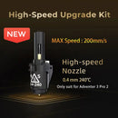 Flashforge 3D Printer 0.4mm 0.6mm 265℃ Nozzle Assembly For Adventurer 3/4 Series (AD3/ AD4/AD3 Lite) High Temperature Nozzle