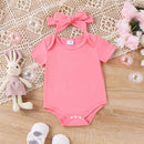 ma&baby 0-18M Easter Newborn Infant Toddler Baby Girl Clothes Sets Romper Rabbit Heart Print Skirt Headband Outfit D05