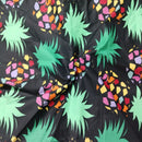 Graceful Pink Green Stripe Fruit  Series Apple Banana Printed Cotton Fabric 50x160cm For DIY Sewing Bedding Quilting Cloth Decor
