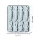 silicone Easter Bunny Mold Easter Cake Cute Carrot Bunny Non-Stick Mould DIY Rabbit Mould for Easter DIY Baking Tool Easter Gift