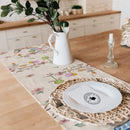 Happy Easter Egg Cute Bunny Table Runner Holiday Party Decoration Summer Gathering Dining   for Wedding Decorations