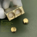 New Double Oil Compartment Lifting Arm Kerosene Lighter Hand Carved Side Pulley Brass Lighter Men's Collection Gift