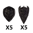 Medieval MOC Weapon Figure Accessories Building Blocks Soldiers Sword Shield Bow Arrow Trident Hammer Axe Spear Brick Kid Toy