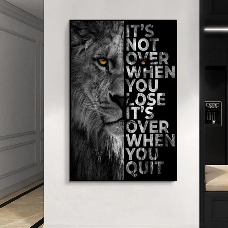 Poster Paintings Wall Decor the Office Decorative Paintings Lion Decoration Motivational Posters Canvas Prints for Home