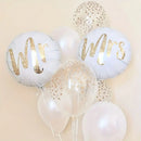 8pcs Wedding Balloons, Mr Mrs Aluminum Film Balloons, Wedding Anniversary Photo Decoration Props Easter Gift