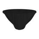 11  SolidColor Male's Briefs Bikini Style Cotton Pit Cloth Single Layer Crotch Simple Men's Underwear (Thong)