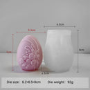 Easter Day Gift Egg Candle Making Silicone Mold Festival Embossed Butterfly Eggs Resin Epoxy Mould Sunflower Rose Soap Wax Tools