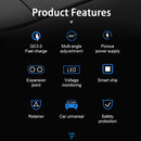 1pcs 120W QC3.0 Car Charger 12V/24V Dual USB Power Adapter Fast Charging Car Lighter Socket For Most Auto Car Accessory