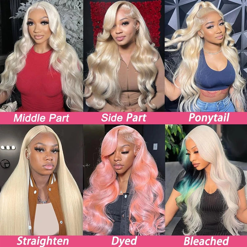 HD Lace Frontal Honey Blonde Wig Human Hair 13x6 28 Inch Blonde Lace Front Wigs Human Hair Pre Plucked 210% Density Body Wave