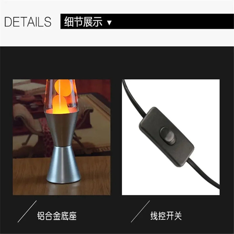 Volcanic-style Lava Lamp Conical Flask Wax Light Distinctive Home Living Room Bedroom Bedside Decorative Night Light Wholesale