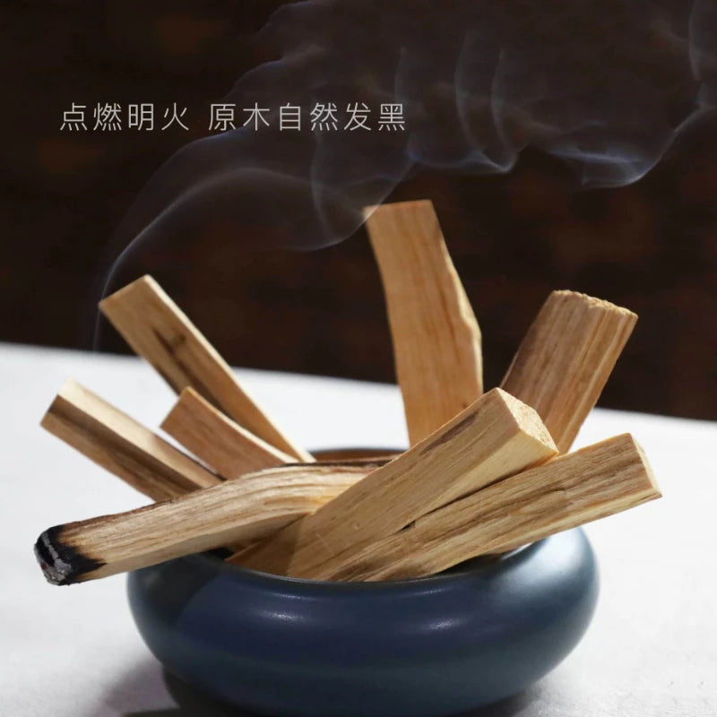 5Pcs /1pc Palo Santo Natural Incense Sticks Wooden Smudging Stick Aromatherapy Burn Wooden Sticks No Fragrance Home Living Room