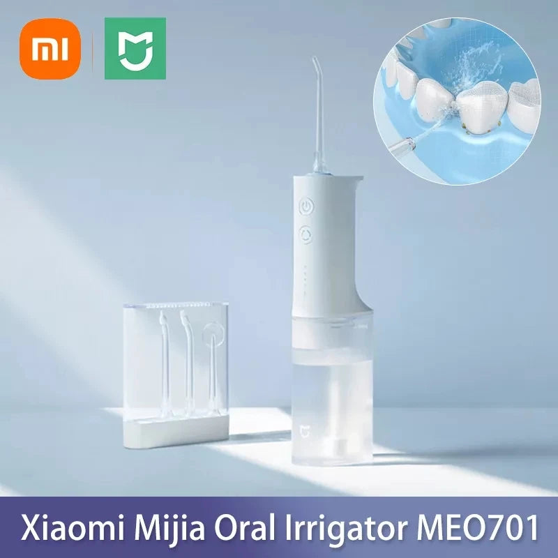 XIAOMI MIJIA Oral Irrigator MEO701 Dental Teeth Whitening Flosser Bucal Tooth Cleaner Water Pick Thread For Teeth Water Tank