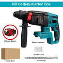 26MM Brushless Electric Hammer Drill Multifunctional Cordless Rotary Hammer Impact Drill Power Tool For Makita 18V Battery
