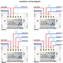 Tuya 1-10Gang Wifi Smart Touch Light Wall Switch Glass Panel Compatible with Alexa Google Home