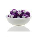 10pc/Lot  Valentines Day Silicone Beads Focal Heart Round Marking DIY Necklace Baby Pacifier Chain Beads For Making Jewelry