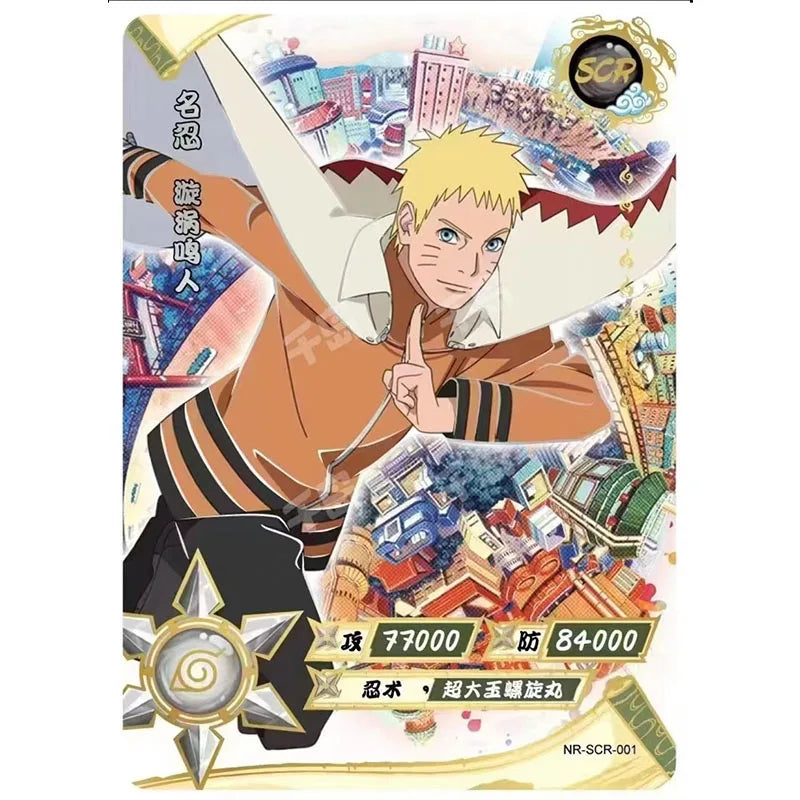 Kayou Naruto SCR 01~02 Series Anime Characters Collection Card Uzumaki Naruto Uzumaki Boruto Christmas Birthday Gift Toys