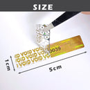 Holographic Warranty Void Labels , Tamper Proof Evident Sticker, GENUINE AUTHENTIC Security Seal, 5x 1m with Serial Number,Gold