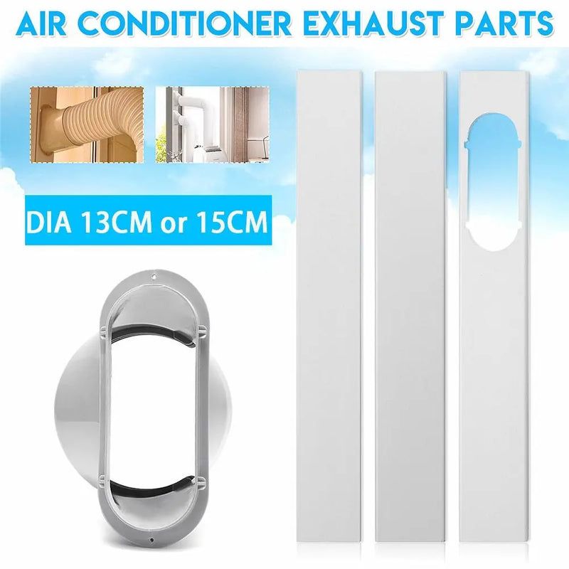 Portable Air Conditioner Window Kit Adjustable Slide Plate Wind Shield Window Adapter Connector Air Conditioning Accessories