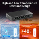 LIANGUO 2.5Gb 8 Port Network Switch 2.5Gbps Unmanaged Ethernet Switch with 10Gb SFP+ Slot Home Lab Small Setup Plug&Play Switch