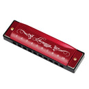 10 Hole 20 Tone Stainless Steel Cover Harmonica C Key Educational Music Harmonica for Beginners/Students/ Teaching/Friends Gift