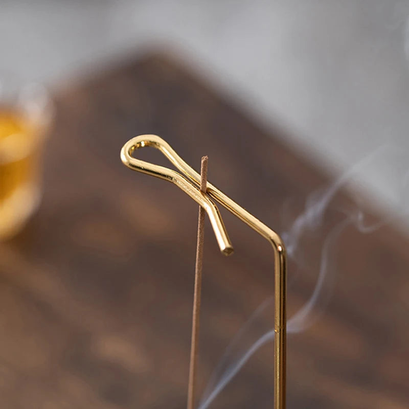 Incense Holder Upside Down Wood Incense Stick Holder With Iron Sticks Burner Stand Ash Catcher Teahouse Accessories Home Decor