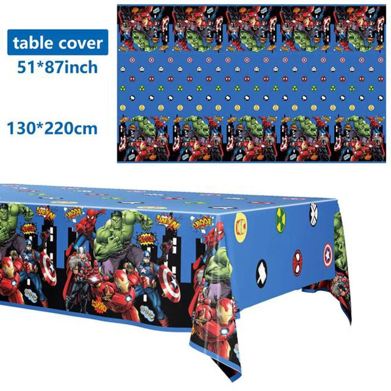 Super Hero Avengers Alliance Kid Favorite Theme Decor Birthday Banner Tablecover Plates Napkin Boy Girl Baby Shower Supplies