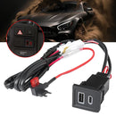 Dual USB Fast Charger Socket Outlet PD+QC3.0 Phone Charge Power Adapter Outlet Car Charger Adapter for VW Multivan T5 03-15