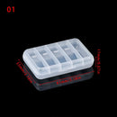 Multi Styles Small Square Clear Plastic Storage Box For Jewelry Diamond Embroidery Craft Bead Pill Home Storage Organization