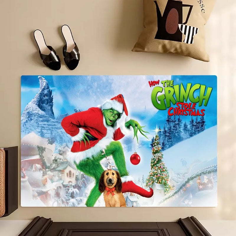 Classic Film How the G-Grinch S-Stole Christmas Floor Mat Bedroom Kitchen Door Bath House Super Absorbent Foot Non-slip