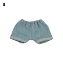 10CM Doll Clothes Fashion Tops Denim Jacket Casual Wears Jeans Pants For 1/12 Dolls Clothes Accessories Kids Toys