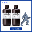 Elegoo 1KG/2KG/4KG UV Resin 2.0 For 3D Printer SATURN 3 ULTRA 3D Printing Material UV Resin Normal 1kg Liquid Bottle