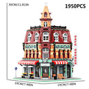 JQ10001 Creative Expert Hot Sales Street Views Cafe Corner 1950pcs Mini Bricks Modular House Model Building Blocks Birthday Gift