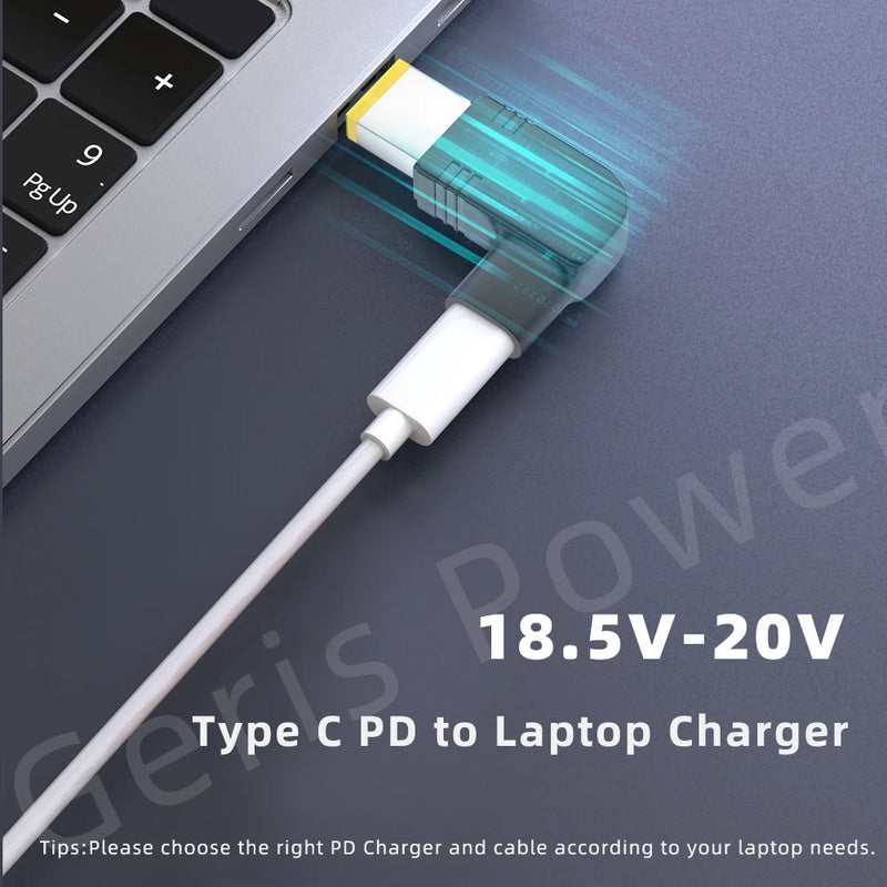 Type C to Dc Power Jack Universal Laptop Power Adapter Connector USB C to Notebook Charger  Converter for Asus Hp Lenovo Laptop