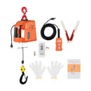 1100 lbs 3-in-1 Electric Hoist Winch 110V 1500W Portable Lifting Machine Wireless Remote Control Electric Hoist