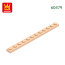 Wange 52Pcs/Lot 60479 1x12 Plate Building Blocks MOC Accessories Compatible with Construction Bricks Children Educational Toys
