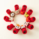 Kids Christmas Socks Children's Socks Girls Boys Non-slip Print Cotton Toddler Baby Socks Newborns Infant Short Socks Clothing