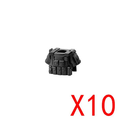 WW2 Military Building Blocks Mini Bricks Solider Figures Gifts Weapon Equipment Accessories USA Greman Vests Armor Toys For Kids