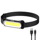 USB Rechargeable LED Headlamp Waterproof Head Lamp Adjustable Headband Head Light for Outdoor Camping Running Cycling Fishing