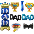 Father's Day Theme Party Decoration Tie Beard Trophy Aluminum Film Balloon Bset Dad Balloon