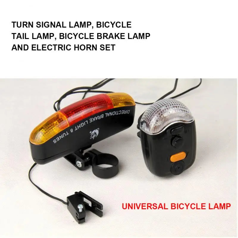 Multifunctional Bicycle Turn Signal Tail Light Electric Horn Brake Light Riding Tail Lamp Night Riding Safety Warning Flashlight