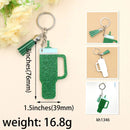 1piece New product Inspired Tumbler Cup Keychain Glitter Acrylic Gift for Cup Lover