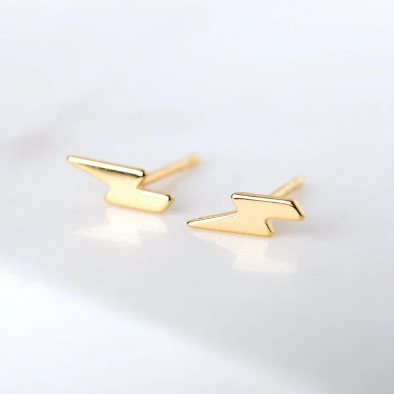 Geometry 925 Sterling Silver Needle Exquisite Heart/bee/Star studs Earrings for Women Wedding High Luxury Jewelry cute studs