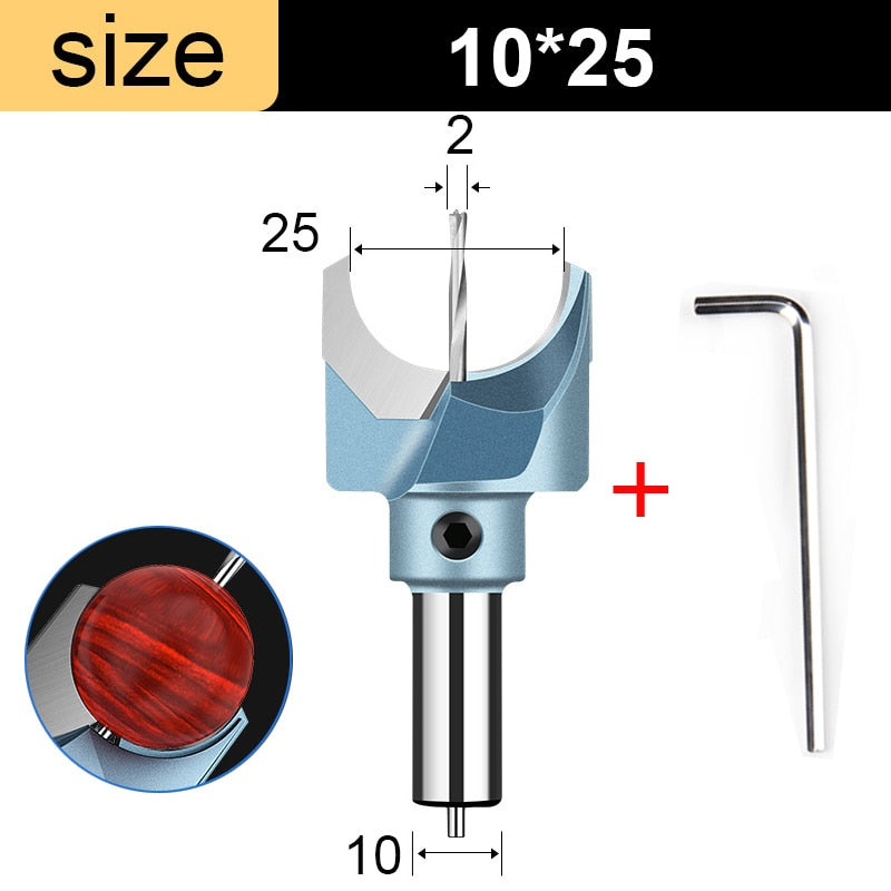 Tideway Dia.6-30mm Carbide Woodworking Bead Drill Bits 10mm Shank Wooden Buddha Ball Router Bit Beads Industrial Grade Hand Tool