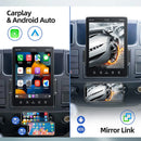 ESSGOO 10.4" Car Stereo Single DIN Wireless CarPlay Android Auto Rotatable Touch Screen Bluetooth GPS Nav Radio Player Head Unit