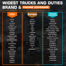 ANCEL V5 HD Heavy Duty Truck Scanner Semi Truck Full System Diagnostic Bidirection Diesel for Cummins/Detroit/Caterpillar/Paccar