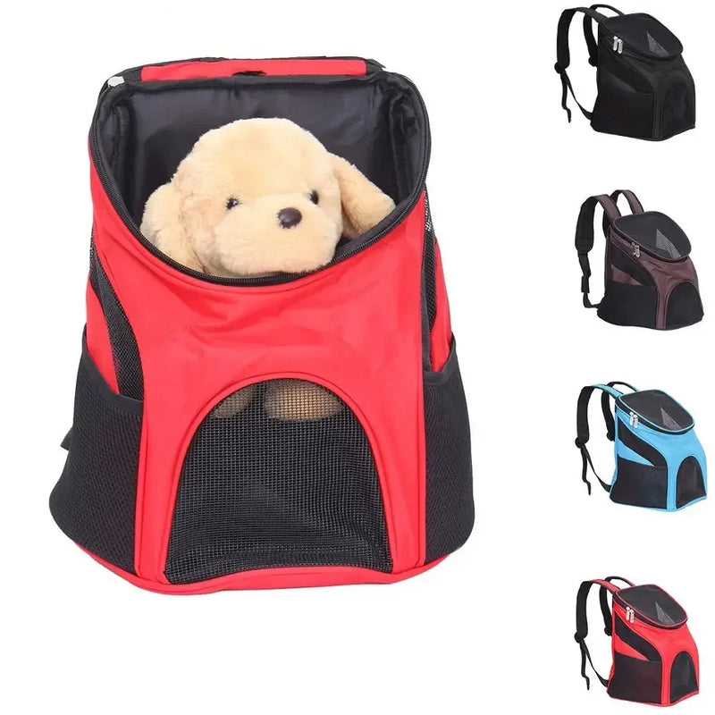 Pet Dog Carrier Backpack Bag Pet Outdoor Cat Carrier Bagpack Portable Zipper Mesh Backpack Breathable Dog Bag Supplies