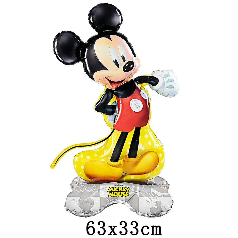 Disney Mickey Minnie Mouse Foil Balloon Baby Shower Birthday Cartoon Mickey Mouse Balloon Party Decoration Air Globos Supplies