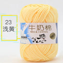 2Pcs Milk Cotton Knitting Yarn Soft Warm Yarn for Hand Knitting Worsted Crochet Threads Wool Line for Handmade