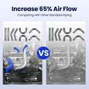 2.5'' Intercooler Turbo Charger Piping Tube Duct Kit+ Bent Pipe Coupler Blue 64mm Aluminum Universal  Kit & Blue Hose Kit